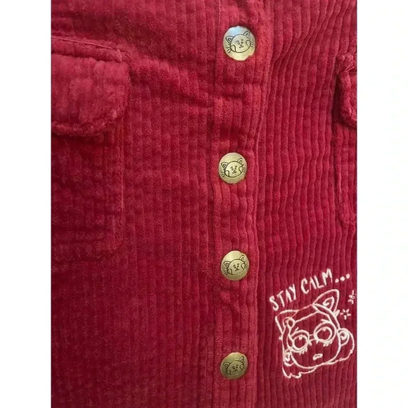 Disney Pixar TURNING RED Skirt Womens Panda Mei Corduroy- Medium - Picture 3 of 6